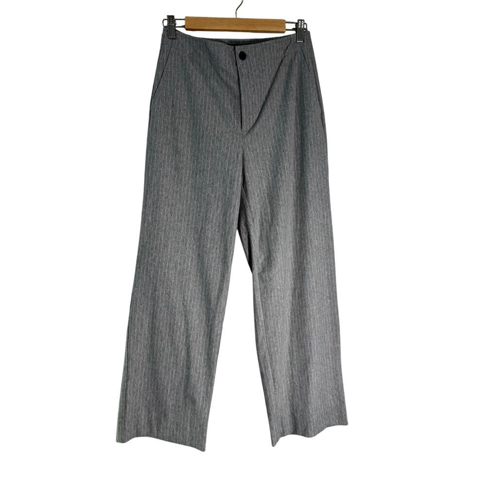 Banana Republic Gray Pinstripe Trousers 6